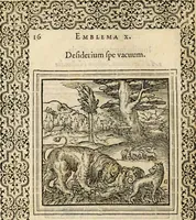 An illustration from Hadriani Iunii medici Emblemata, ad D. Arnoldum Cobelium [electronic resource]: eiusdem Aenigmatum libellus, ad D. Arnoldum Rosenbergum (1565)