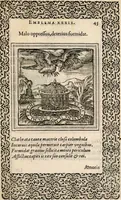 An illustration from Hadriani Iunii medici Emblemata, ad D. Arnoldum Cobelium [electronic resource]: eiusdem Aenigmatum libellus, ad D. Arnoldum Rosenbergum (1565)