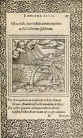 An illustration from Hadriani Iunii medici Emblemata, ad D. Arnoldum Cobelium [electronic resource]: eiusdem Aenigmatum libellus, ad D. Arnoldum Rosenbergum (1565)