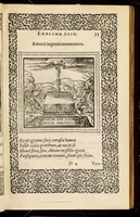 An illustration from Hadriani Iunii medici Emblemata, ad D. Arnoldum Cobelium [electronic resource]: eiusdem Aenigmatum libellus, ad D. Arnoldum Rosenbergum (1565)
