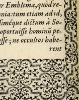 An illustration from Hadriani Iunii medici Emblemata, ad D. Arnoldum Cobelium [electronic resource]: eiusdem Aenigmatum libellus, ad D. Arnoldum Rosenbergum (1565)