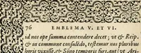 An illustration from Hadriani Iunii medici Emblemata, ad D. Arnoldum Cobelium [electronic resource]: eiusdem Aenigmatum libellus, ad D. Arnoldum Rosenbergum (1565)
