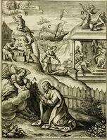 Picture 10 of 144 from Paradisus sponsi et sponsae in quo messis myrrhae et aromatum ex instrumentis ac mysterijs passionis Christi colligenda, vt ei commoriamur : et, Pancarpium Marianum, septemplici titulorum serie distinctum, vt in B. Virginis odorem curramus, et Christus formetur in nobis (1618), leaf 37