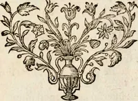 An illustration from Paradisus sponsi et sponsae in quo messis myrrhae et aromatum ex instrumentis ac mysterijs passionis Christi colligenda, vt ei commoriamur : et, Pancarpium Marianum, septemplici titulorum serie distinctum, vt in B. Virginis odorem curramus, et Christus formetur in nobis (1618)