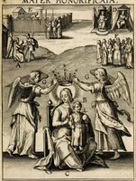 Picture 85 of 144 from Paradisus sponsi et sponsae in quo messis myrrhae et aromatum ex instrumentis ac mysterijs passionis Christi colligenda, vt ei commoriamur : et, Pancarpium Marianum, septemplici titulorum serie distinctum, vt in B. Virginis odorem curramus, et Christus formetur in nobis (1618), leaf 399
