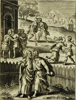 Picture 15 of 144 from Paradisus sponsi et sponsae in quo messis myrrhae et aromatum ex instrumentis ac mysterijs passionis Christi colligenda, vt ei commoriamur : et, Pancarpium Marianum, septemplici titulorum serie distinctum, vt in B. Virginis odorem curramus, et Christus formetur in nobis (1618), leaf 61