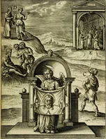 An illustration from Paradisus sponsi et sponsae in quo messis myrrhae et aromatum ex instrumentis ac mysterijs passionis Christi colligenda, vt ei commoriamur : et, Pancarpium Marianum, septemplici titulorum serie distinctum, vt in B. Virginis odorem curramus, et Christus formetur in nobis (1618)