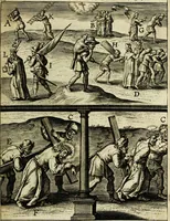 An illustration from Paradisus sponsi et sponsae: in quo messis myrrhae et aromatum ex instrumentis ac mysterijs passionis Christi colligenda, vt ei commoriamur : et, Pancarpium Marianum, septemplici titulorum serie distinctum, vt in B. Virginis odorem curramus, et Christus formetur in nobis (1618)