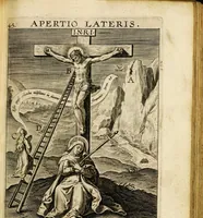 An illustration from Paradisus sponsi et sponsae: in quo messis myrrhae et aromatum ex instrumentis ac mysterijs passionis Christi colligenda, vt ei commoriamur : et, Pancarpium Marianum, septemplici titulorum serie distinctum, vt in B. Virginis odorem curramus, et Christus formetur in nobis (1618)