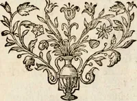 An illustration from Paradisus sponsi et sponsae: in quo messis myrrhae et aromatum ex instrumentis ac mysterijs passionis Christi colligenda, vt ei commoriamur : et, Pancarpium Marianum, septemplici titulorum serie distinctum, vt in B. Virginis odorem curramus, et Christus formetur in nobis (1618)