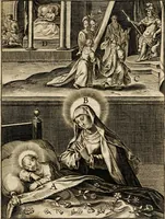 Picture 82 of 143 from Paradisus sponsi et sponsae: in quo messis myrrhae et aromatum ex instrumentis ac mysterijs passionis Christi colligenda, vt ei commoriamur : et, Pancarpium Marianum, septemplici titulorum serie distinctum, vt in B. Virginis odorem curramus, et Christus formetur in nobis (1618), leaf 387