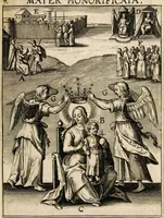 Picture 84 of 143 from Paradisus sponsi et sponsae: in quo messis myrrhae et aromatum ex instrumentis ac mysterijs passionis Christi colligenda, vt ei commoriamur : et, Pancarpium Marianum, septemplici titulorum serie distinctum, vt in B. Virginis odorem curramus, et Christus formetur in nobis (1618), leaf 399