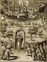 An illustration from Paradisus sponsi et sponsae: in quo messis myrrhae et aromatum ex instrumentis ac mysterijs passionis Christi colligenda, vt ei commoriamur : et, Pancarpium Marianum, septemplici titulorum serie distinctum, vt in B. Virginis odorem curramus, et Christus formetur in nobis (1618)