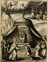 An illustration from Paradisus sponsi et sponsae: in quo messis myrrhae et aromatum ex instrumentis ac mysterijs passionis Christi colligenda, vt ei commoriamur : et, Pancarpium Marianum, septemplici titulorum serie distinctum, vt in B. Virginis odorem curramus, et Christus formetur in nobis (1618)