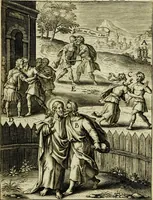 Picture 15 of 143 from Paradisus sponsi et sponsae: in quo messis myrrhae et aromatum ex instrumentis ac mysterijs passionis Christi colligenda, vt ei commoriamur : et, Pancarpium Marianum, septemplici titulorum serie distinctum, vt in B. Virginis odorem curramus, et Christus formetur in nobis (1618), leaf 61