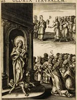 Picture 137 of 143 from Paradisus sponsi et sponsae: in quo messis myrrhae et aromatum ex instrumentis ac mysterijs passionis Christi colligenda, vt ei commoriamur : et, Pancarpium Marianum, septemplici titulorum serie distinctum, vt in B. Virginis odorem curramus, et Christus formetur in nobis (1618), leaf 645
