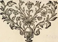 An illustration from Paradisus sponsi et sponsae: in quo messis myrrhae et aromatum ex instrumentis ac mysterijs passionis Christi colligenda, vt ei commoriamur : et, Pancarpium Marianum, septemplici titulorum serie distinctum, vt in B. Virginis odorem curramus, et Christus formetur in nobis (1618)