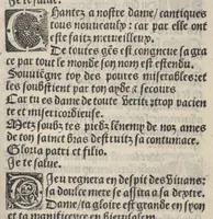 Picture 12 of 20 from Icy commence le psaultier de la tressacree Vierge Marie mere de Jesu Crist saulveur de tout lhumain lignage compose par le docteur seraphicque Monseigneur sainct Bonaventure evesque dalbanie et cardinal de Rome lequel a este nouvellement translate de latin en françoys a lhonneur et louenge dicelle tres digne Vierge. (1509), leaf 50