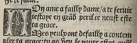 An illustration from Icy commence le psaultier de la tressacree Vierge Marie mere de Jesu Crist saulveur de tout lhumain lignage compose par le docteur seraphicque Monseigneur sainct Bonaventure evesque dalbanie et cardinal de Rome lequel a este nouvellement translate de latin en françoys a lhonneur et louenge dicelle tres digne Vierge. (1509)