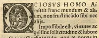 Picture 4 of 9 from Sententiae vere aureae... Aegidii Assisinatis, omnibus ad christianam perfectionem aspirantibus utilissimae... (1534), leaf 20