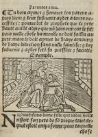 An illustration from Le mirouer du regime et gouvernement du corps & de lame : compose par le saige Caton senateur romain : auquel est comprins deux cens & ung commandement : soubz lesquelz sont comprinses plusieurs exemples aornees de plusieurs figures. (1543)