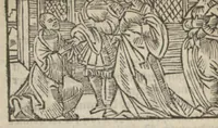Picture 15 of 43 from Le mirouer du regime et gouvernement du corps & de lame : compose par le saige Caton senateur romain : auquel est comprins deux cens & ung commandement : soubz lesquelz sont comprinses plusieurs exemples aornees de plusieurs figures. (1543), leaf 91