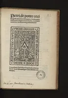 An illustration from Petri de Ponte ceci Burgensis Ad reverendissimum in Christo patrem Anthonium Bergeum beati Bertini venerabilis coenobitus moderatorem prudentissimum. (1510)