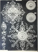 An illustration from A. Auberlet: Stone carving, Wood, Marble Interior and Exterior Stone and Cardboard-Plaster for Artistic Ornamentation, such as Castles, Churches, Hotels, Houses, Public Monuments. Projects, Models and Drawings of all styles. Export to France and Abroad. (1890)