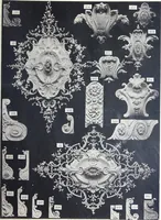 An illustration from A. Auberlet: Stone carving, Wood, Marble Interior and Exterior Stone and Cardboard-Plaster for Artistic Ornamentation, such as Castles, Churches, Hotels, Houses, Public Monuments. Projects, Models and Drawings of all styles. Export to France and Abroad. (1890)