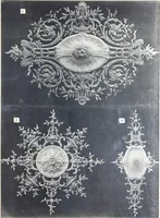 An illustration from A. Auberlet: Stone carving, Wood, Marble Interior and Exterior Stone and Cardboard-Plaster for Artistic Ornamentation, such as Castles, Churches, Hotels, Houses, Public Monuments. Projects, Models and Drawings of all styles. Export to France and Abroad. (1890)