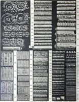 An illustration from A. Auberlet: Stone carving, Wood, Marble Interior and Exterior Stone and Cardboard-Plaster for Artistic Ornamentation, such as Castles, Churches, Hotels, Houses, Public Monuments. Projects, Models and Drawings of all styles. Export to France and Abroad. (1890)