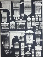 An illustration from A. Auberlet: Stone carving, Wood, Marble Interior and Exterior Stone and Cardboard-Plaster for Artistic Ornamentation, such as Castles, Churches, Hotels, Houses, Public Monuments. Projects, Models and Drawings of all styles. Export to France and Abroad. (1890)