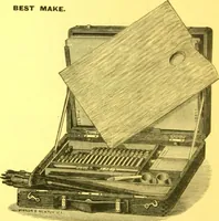 An illustration from A descriptive handbook of modern water colour pigments illustrated with seventy-two colour washes skilfully gradated by hand on Whatman's drawing paper : with an introductory essay on the recent water-colour controversy. (1887)