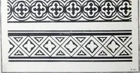 An illustration from A few suggestions for ornamental decoration : a collection of designs & colour schemes for painters' and decorators' work / compiled by F. Scott Mitchell. (1908)