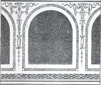 An illustration from A few suggestions for ornamental decoration : a collection of designs & colour schemes for painters' and decorators' work / compiled by F. Scott Mitchell. (1908)