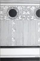 An illustration from A few suggestions for ornamental decoration : a collection of designs & colour schemes for painters' and decorators' work / compiled by F. Scott Mitchell. (1908)