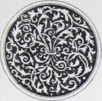 An illustration from A few suggestions for ornamental decoration : a collection of designs & colour schemes for painters' and decorators' work / compiled by F. Scott Mitchell. (1908)