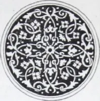 An illustration from A few suggestions for ornamental decoration : a collection of designs & colour schemes for painters' and decorators' work / compiled by F. Scott Mitchell. (1908)