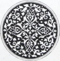 An illustration from A few suggestions for ornamental decoration : a collection of designs & colour schemes for painters' and decorators' work / compiled by F. Scott Mitchell. (1908)