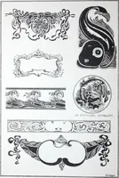 Picture 73 of 133 from A few suggestions for ornamental decoration : a collection of designs & colour schemes for painters' and decorators' work / compiled by F. Scott Mitchell. (1908), leaf 63
