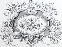 An illustration from A few suggestions for ornamental decoration : a collection of designs & colour schemes for painters' and decorators' work / compiled by F. Scott Mitchell. (1908)