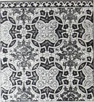 An illustration from A few suggestions for ornamental decoration : a collection of designs & colour schemes for painters' and decorators' work / compiled by F. Scott Mitchell. (1908)