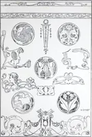 An illustration from A few suggestions for ornamental decoration : a collection of designs & colour schemes for painters' and decorators' work / compiled by F. Scott Mitchell. (1908)
