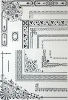 An illustration from A few suggestions for ornamental decoration in painters' and decorators' work / compiled by F. Scott Mitchell. (1909)