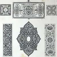 An illustration from A few suggestions for ornamental decoration in painters' and decorators' work / compiled by F. Scott Mitchell. (1909)