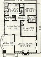 An illustration from A plan book of Harris homes. (1918)