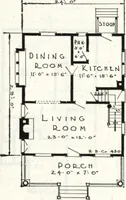 An illustration from A plan book of Harris homes. (1918)