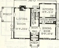 An illustration from A plan book of Harris homes. (1918)
