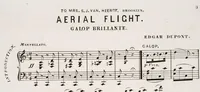 An illustration from Aerial flight : galop brillante (1871)
