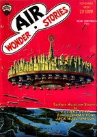 An illustration from Air Wonder Stories, Vol. 1, No. 5 (November 1929) (1929)